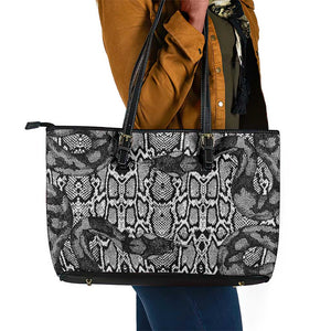 Snake African Skin Animals Pattern Leather Tote Bag