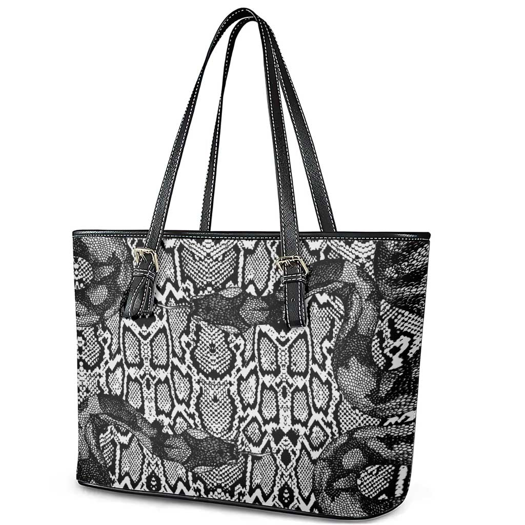 Snake African Skin Animals Pattern Leather Tote Bag