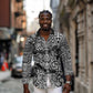 Snake African Skin Animals Pattern Long Sleeve Button Shirt