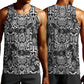 Snake African Skin Animals Pattern Men Tank Top