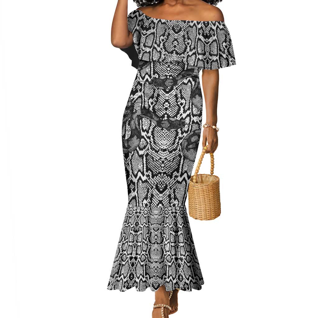 Snake African Skin Animals Pattern Mermaid Dress