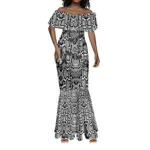 Snake African Skin Animals Pattern Mermaid Dress