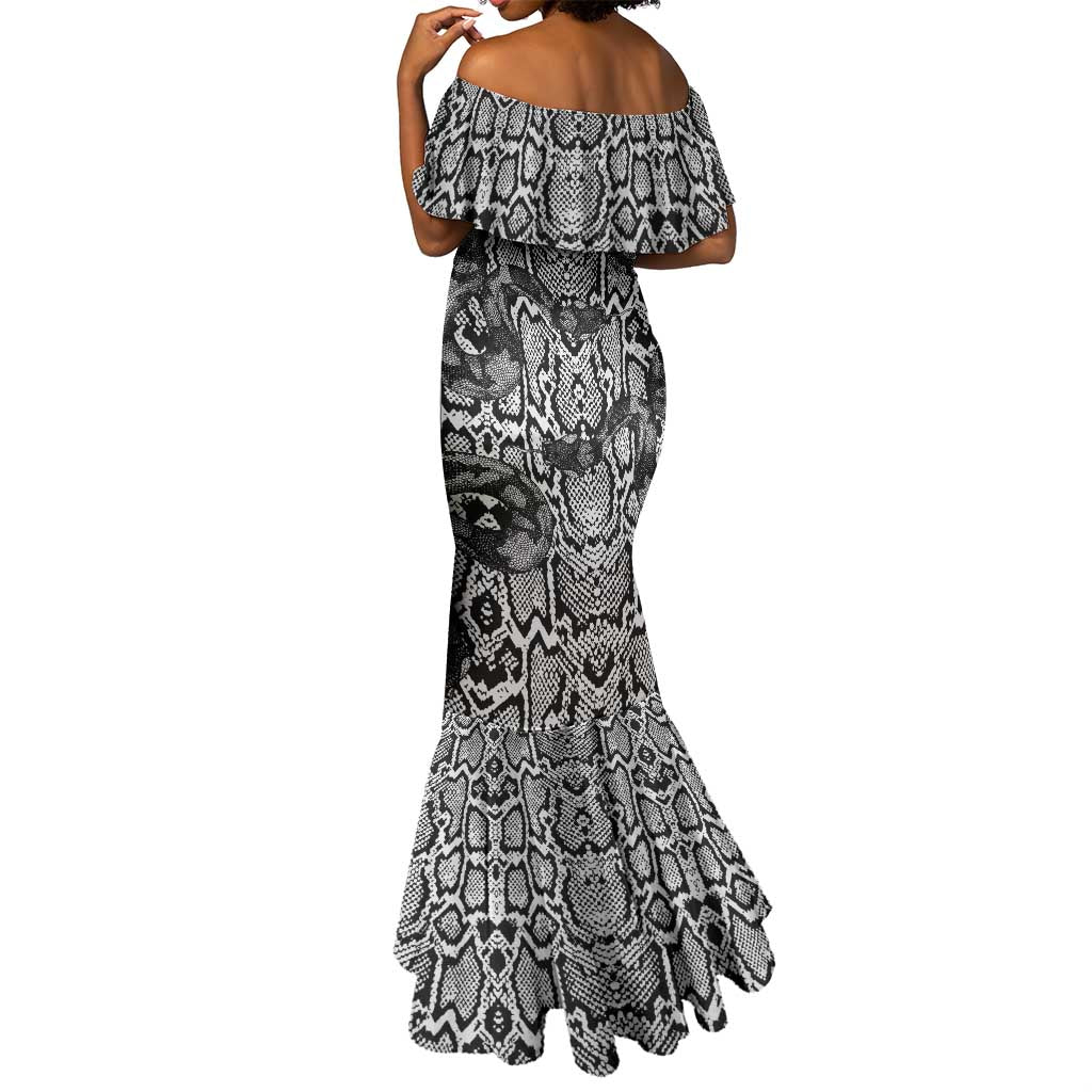 Snake African Skin Animals Pattern Mermaid Dress