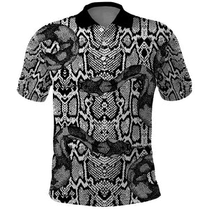 Snake African Skin Animals Pattern Polo Shirt
