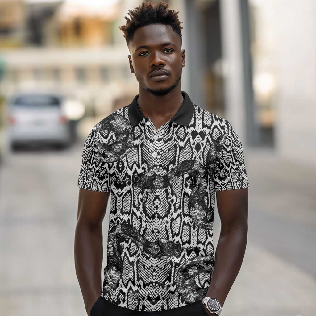 Snake African Skin Animals Pattern Polo Shirt
