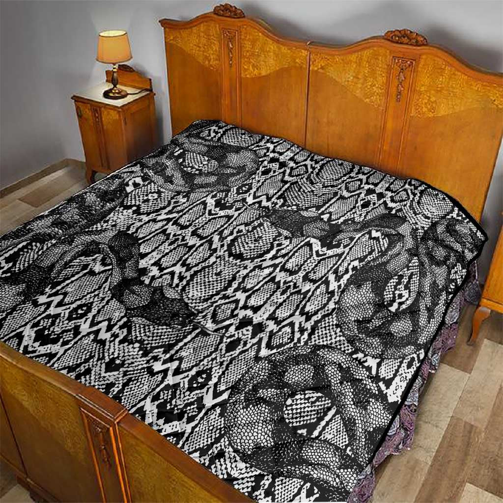 Snake African Skin Animals Pattern Quilt
