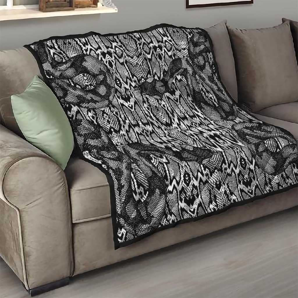 Snake African Skin Animals Pattern Quilt