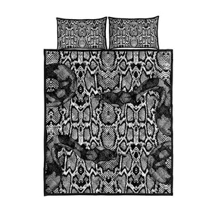 Snake African Skin Animals Pattern Quilt Bed Set