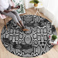 Snake African Skin Animals Pattern Round Carpet