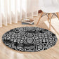 Snake African Skin Animals Pattern Round Carpet