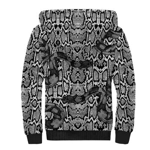 Snake African Skin Animals Pattern Sherpa Hoodie