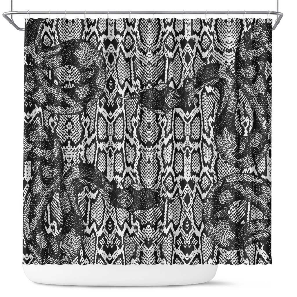 Snake African Skin Animals Pattern Shower Curtain