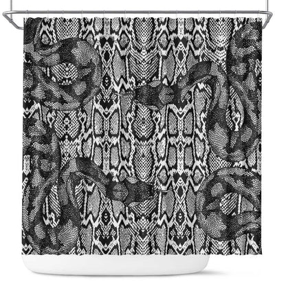 Snake African Skin Animals Pattern Shower Curtain