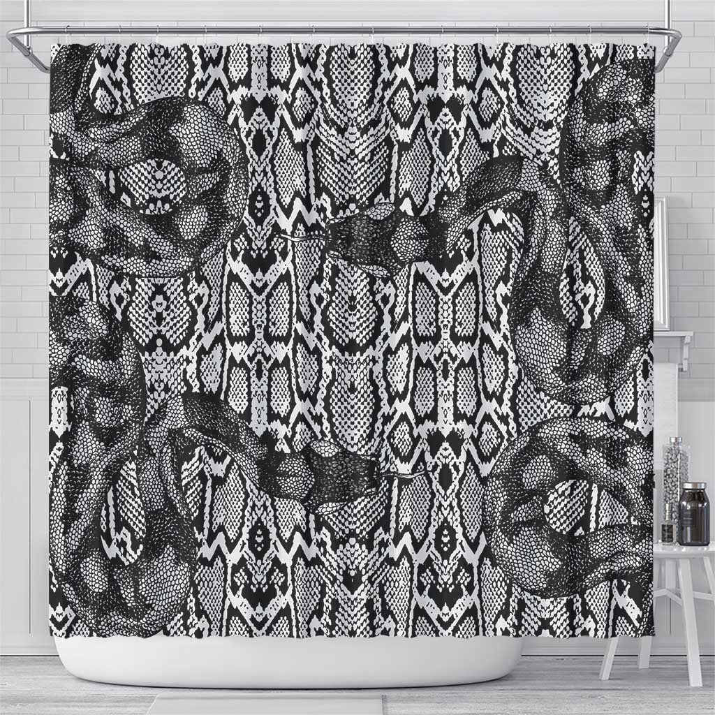Snake African Skin Animals Pattern Shower Curtain