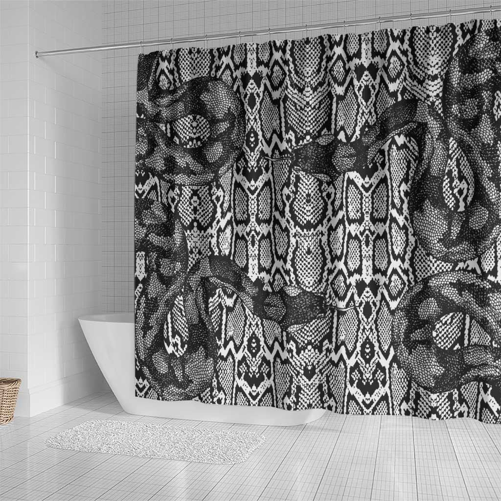 Snake African Skin Animals Pattern Shower Curtain