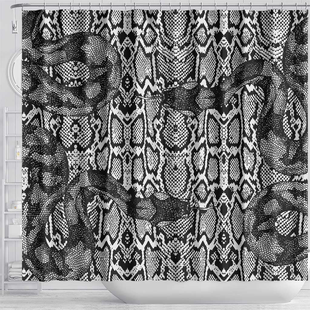 Snake African Skin Animals Pattern Shower Curtain