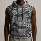 Snake African Skin Animals Pattern Sleeveless Hoodie - African Pride