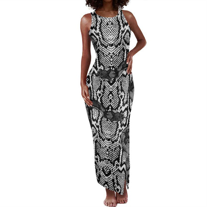 Snake African Skin Animals Pattern Tank Maxi Dress