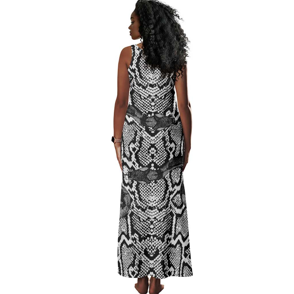 Snake African Skin Animals Pattern Tank Maxi Dress