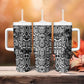 Snake African Skin Animals Pattern Tumbler With Handle