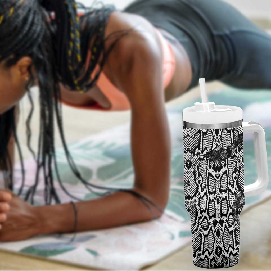 Snake African Skin Animals Pattern Tumbler With Handle