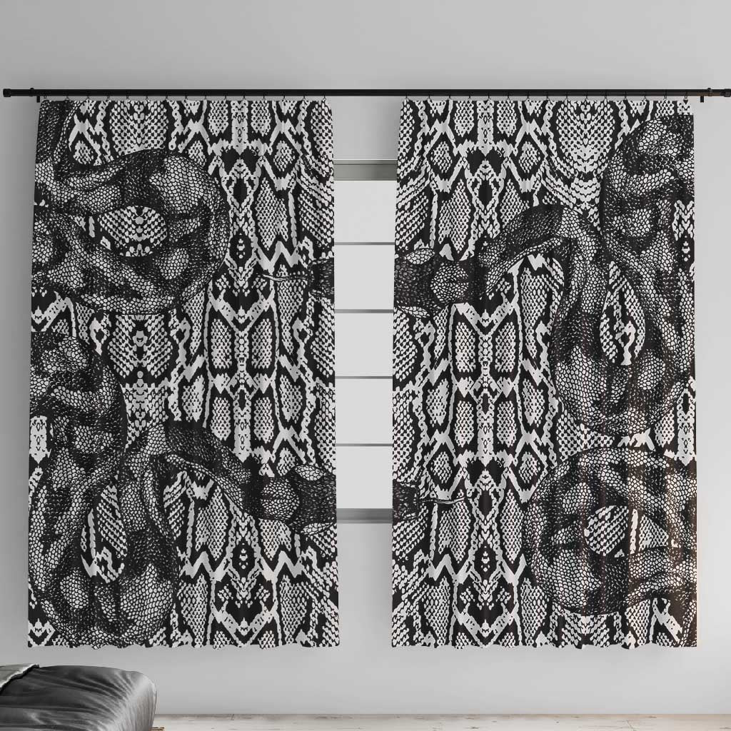 Snake African Skin Animals Pattern Window Curtain