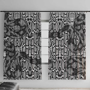 Snake African Skin Animals Pattern Window Curtain