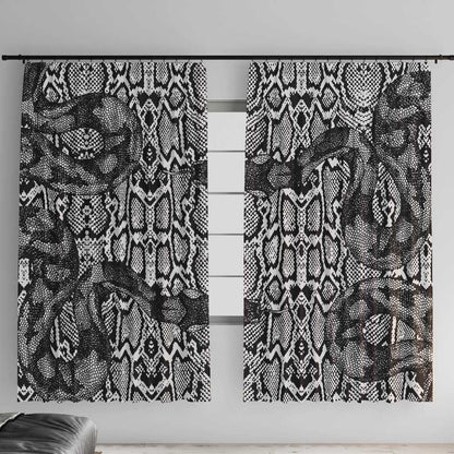 Snake African Skin Animals Pattern Window Curtain