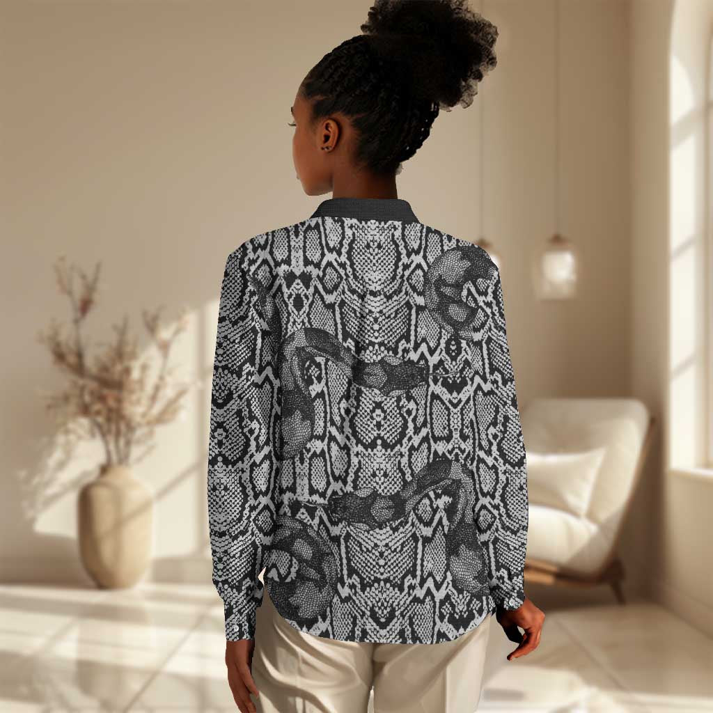 Snake African Skin Animals Pattern Women Casual Shirt