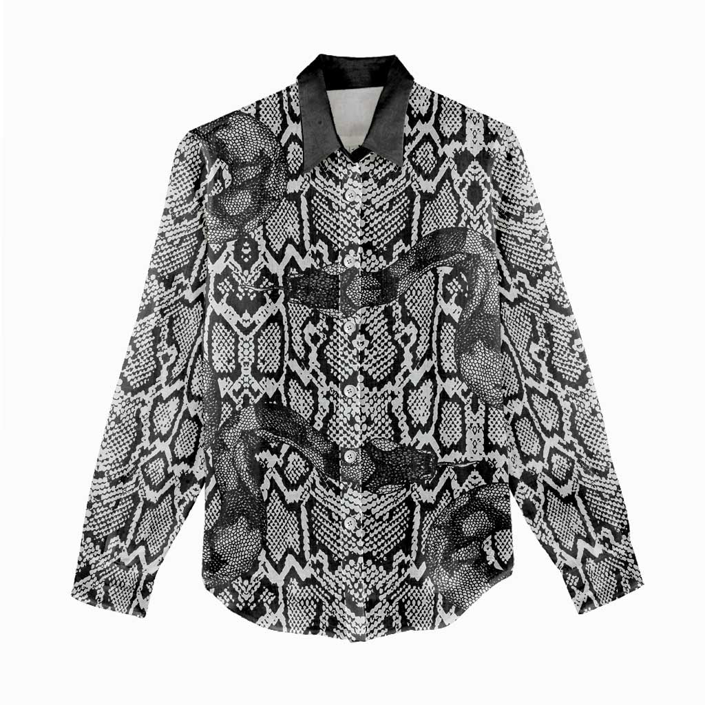 Snake African Skin Animals Pattern Women Casual Shirt