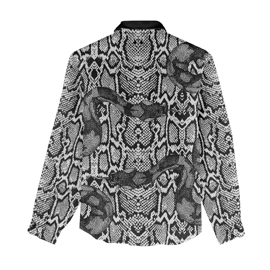 Snake African Skin Animals Pattern Women Casual Shirt