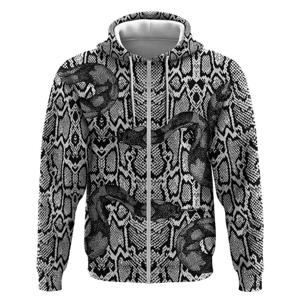 Snake African Skin Animals Pattern Zip Hoodie