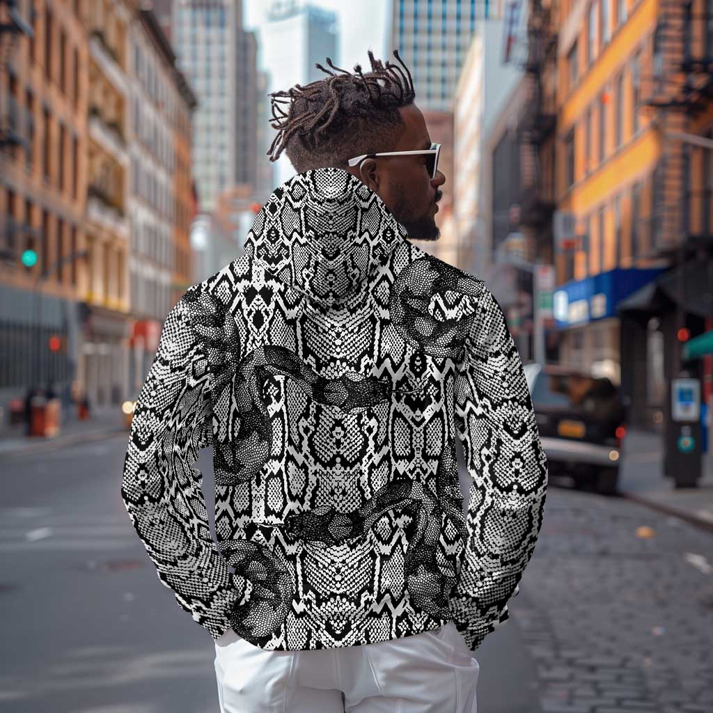 Snake African Skin Animals Pattern Zip Hoodie