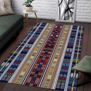 Lamba Mpanjaka Malagasy Traditional Pattern Area Rug