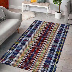 Lamba Mpanjaka Malagasy Traditional Pattern Area Rug