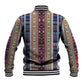 Lamba Mpanjaka Malagasy Traditional Pattern Baseball Jacket