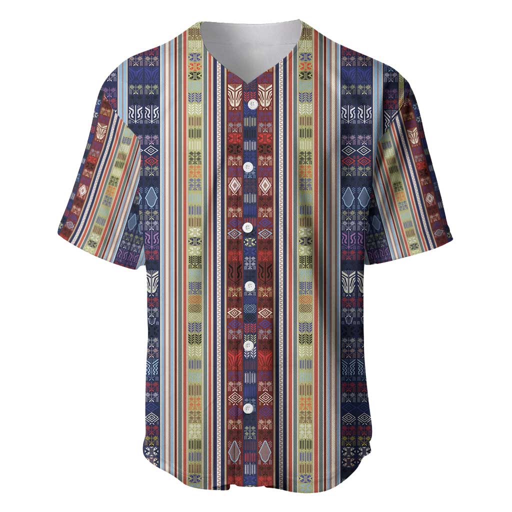 Lamba Mpanjaka Malagasy Traditional Pattern Baseball Jersey