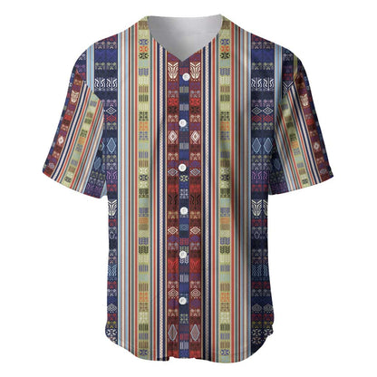 Lamba Mpanjaka Malagasy Traditional Pattern Baseball Jersey