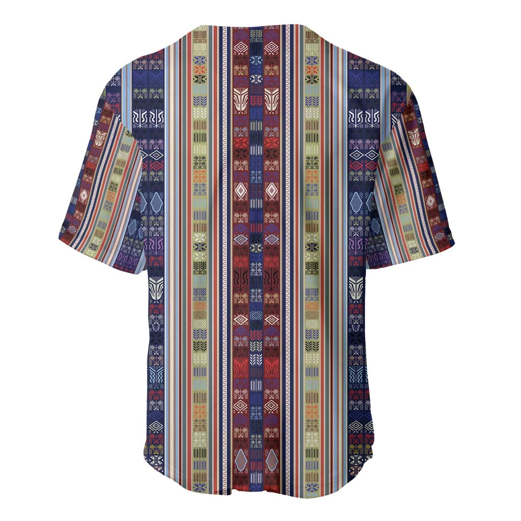 Lamba Mpanjaka Malagasy Traditional Pattern Baseball Jersey