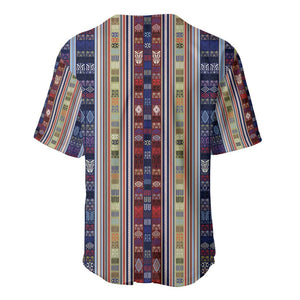 Lamba Mpanjaka Malagasy Traditional Pattern Baseball Jersey
