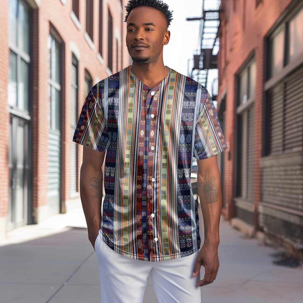 Lamba Mpanjaka Malagasy Traditional Pattern Baseball Jersey