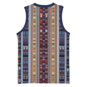 Lamba Mpanjaka Malagasy Traditional Pattern Basketball Jersey - African Pride