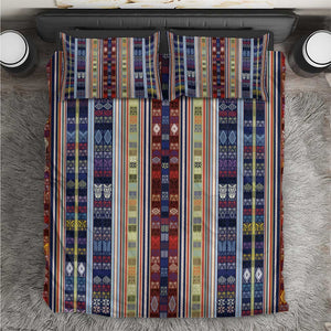 Lamba Mpanjaka Malagasy Traditional Pattern Bedding Set