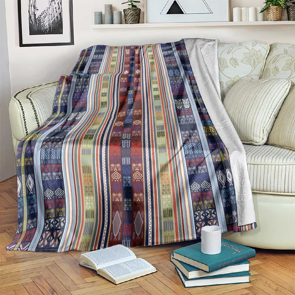 Lamba Mpanjaka Malagasy Traditional Pattern Blanket