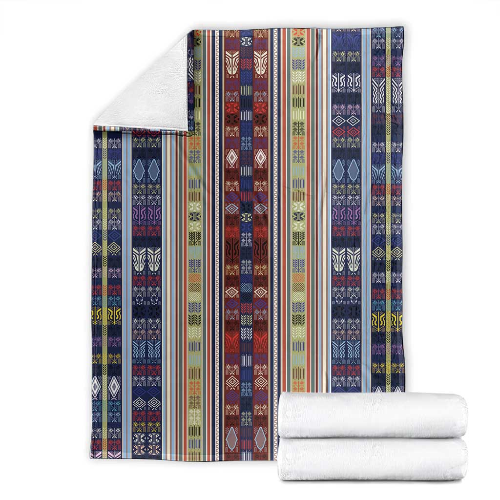 Lamba Mpanjaka Malagasy Traditional Pattern Blanket