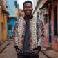 Lamba Mpanjaka Malagasy Traditional Pattern Bomber Jacket