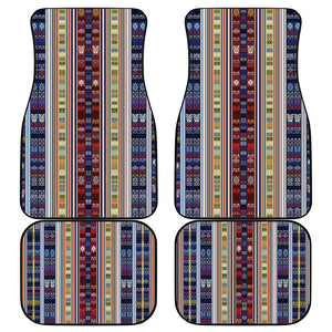 Lamba Mpanjaka Malagasy Traditional Pattern Car Mats