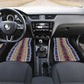 Lamba Mpanjaka Malagasy Traditional Pattern Car Mats