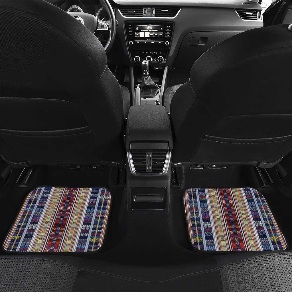 Lamba Mpanjaka Malagasy Traditional Pattern Car Mats