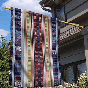 Lamba Mpanjaka Malagasy Traditional Pattern Garden Flag